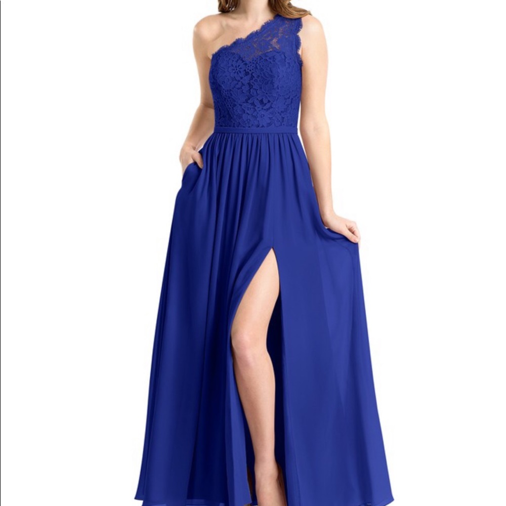 Azazie Demi Royal Blue size A2